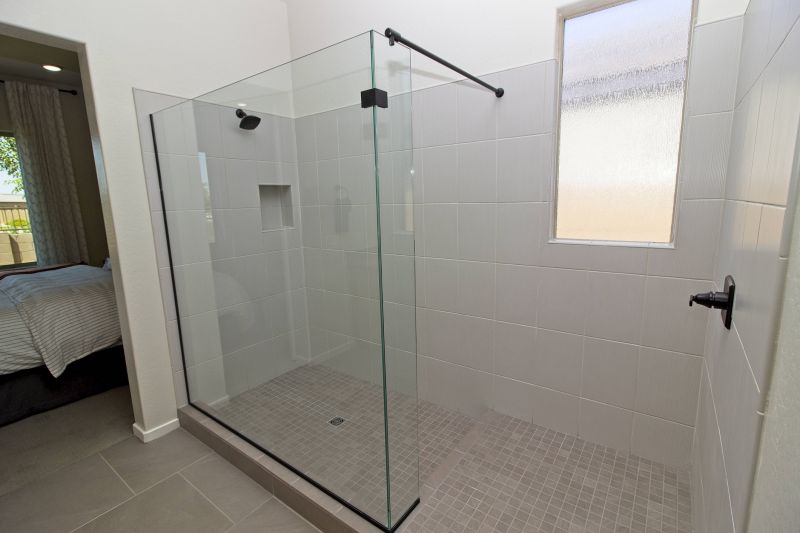 Compact Shower with Glass Doors